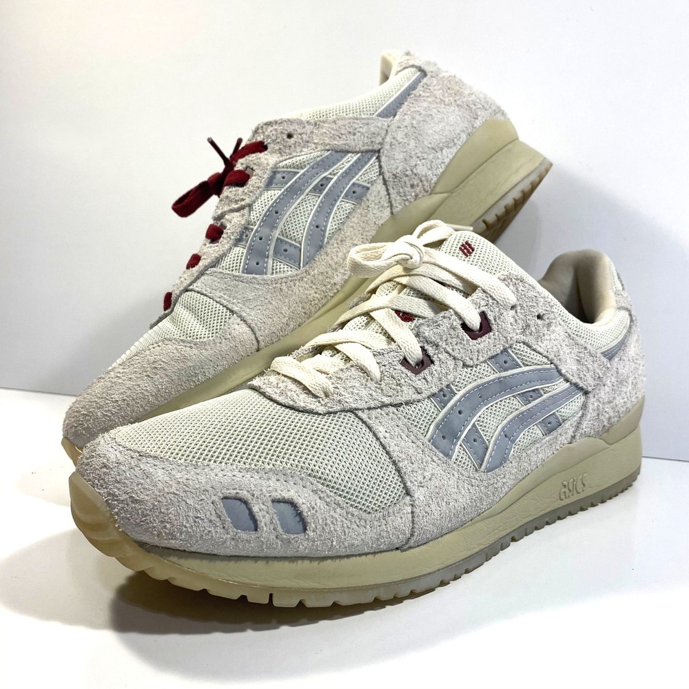Pleasures x ASICS Mens Size 11 Gel Lyte III OG 'Cream' 1201A677